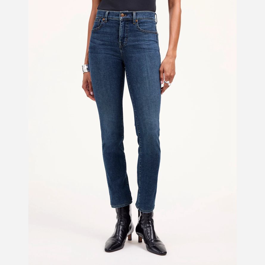 madewell ofenrohr damen jeans blau