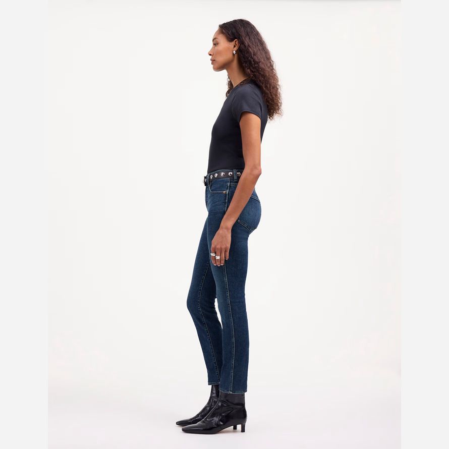 madewell ofenrohr damen jeans blau