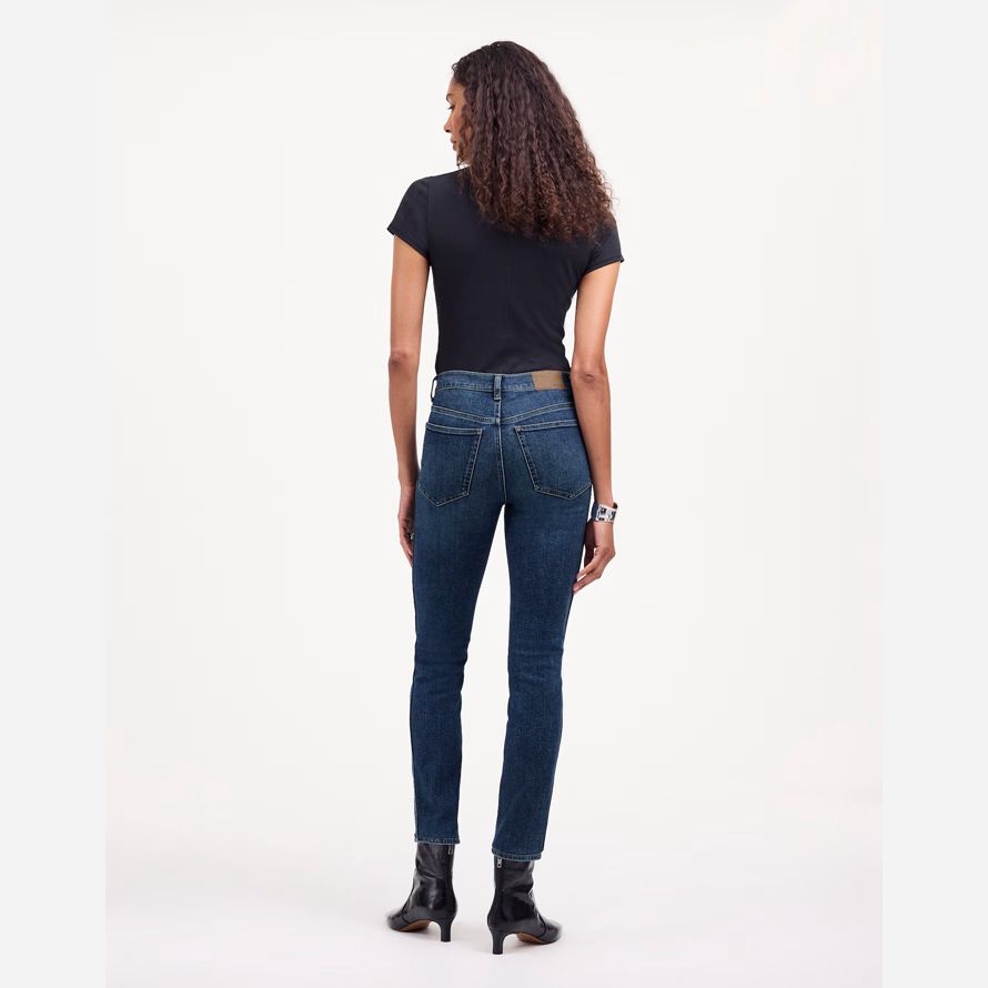 madewell ofenrohr damen jeans blau