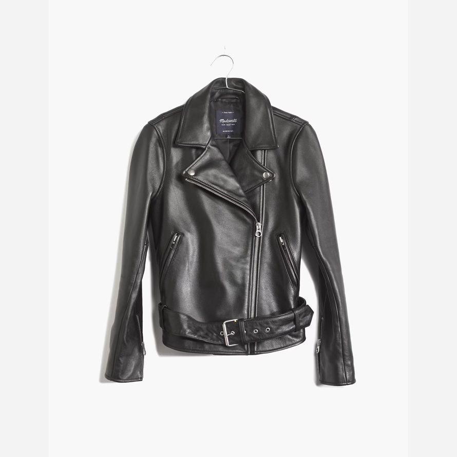 damen madewell the ultimate motorrad lederjacke schwarz