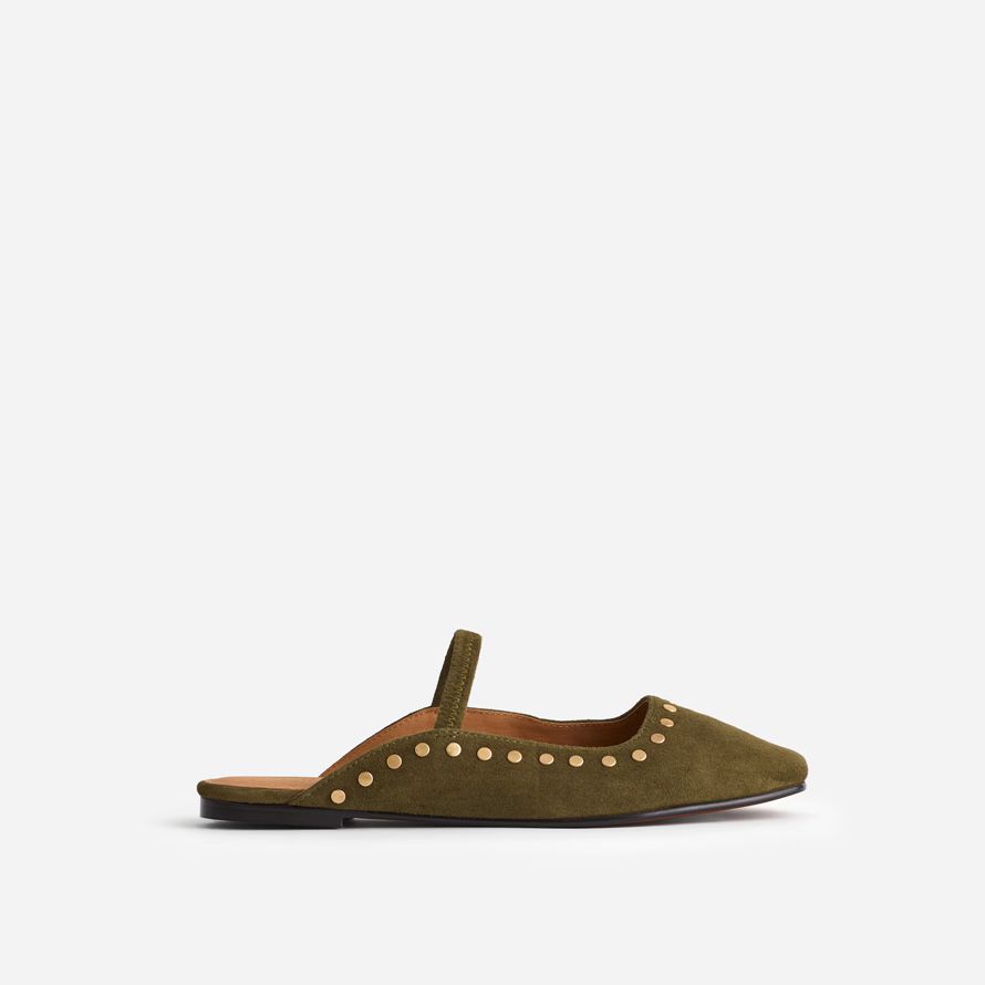 olive womens madewell die greta ballet flat mule