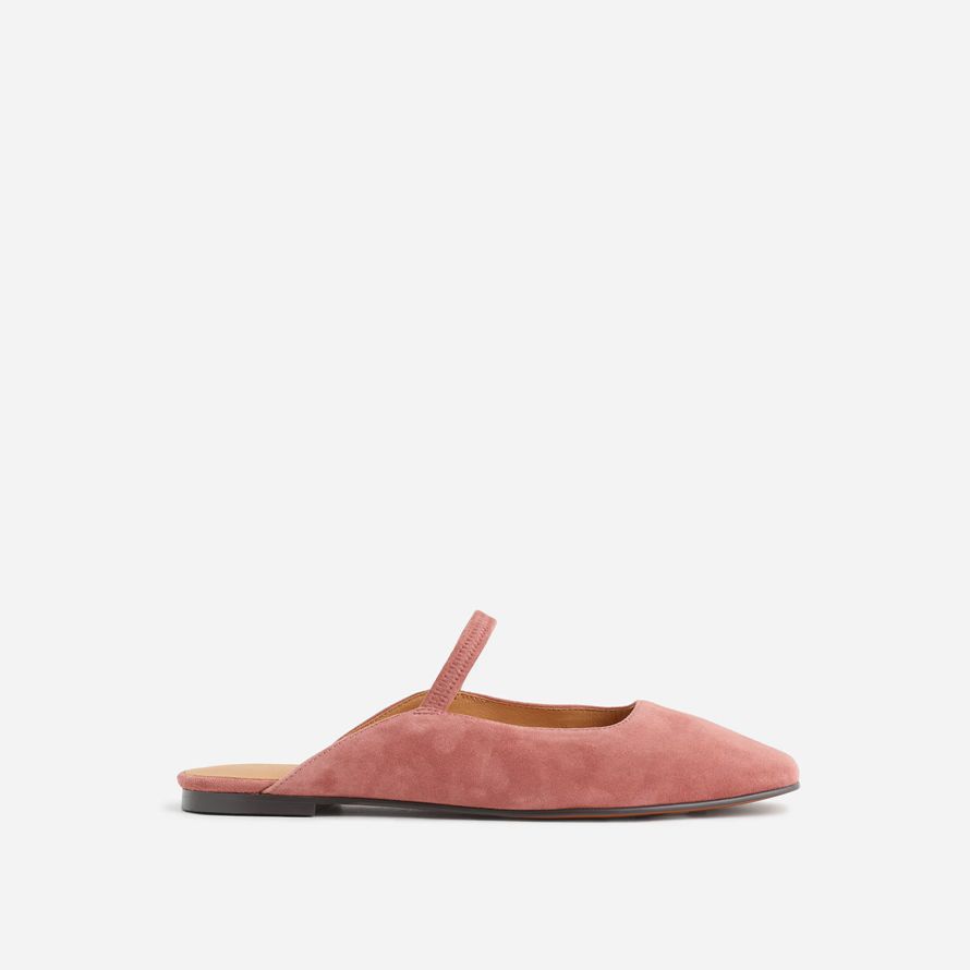 damen madewell die greta ballet flat mule rose