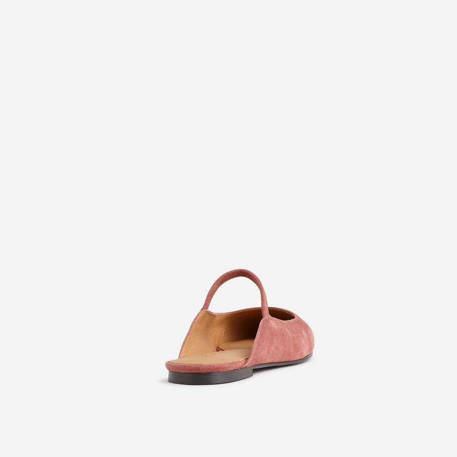 damen madewell die greta ballet flat mule rose