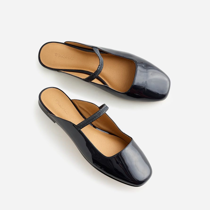 schwarz madewell die greta ballet flat damen mule