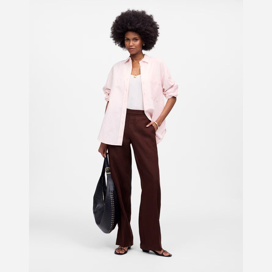 schokolade damen madewell die einfache pull-auf hosen