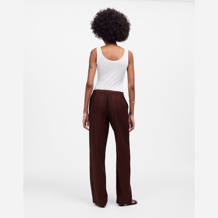 schokolade damen madewell die einfache pull-auf hosen