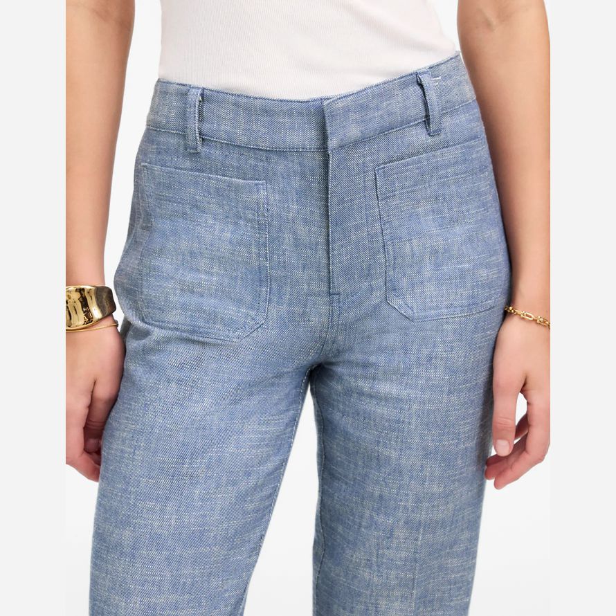madewell straight-flare womens hosen-blue