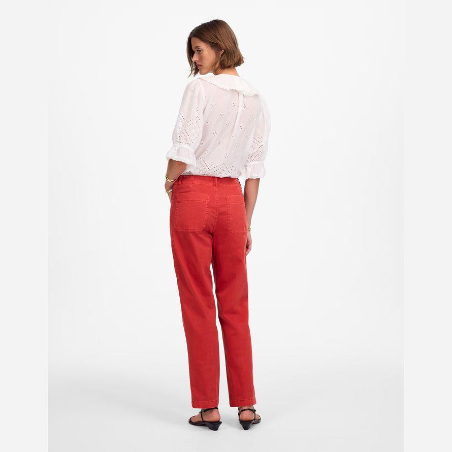 rote damen madewell konus-leg utility pants