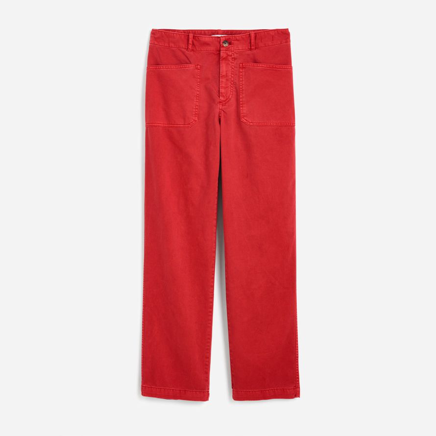 rote damen madewell konus-leg utility pants