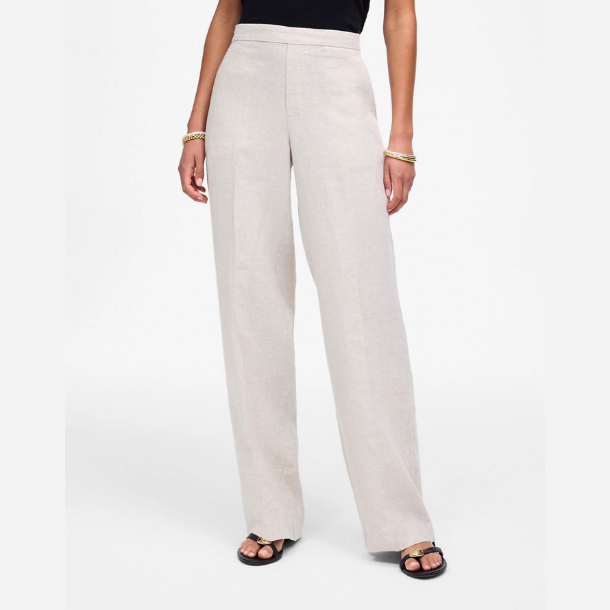 madewell easy pull-on damen pants white