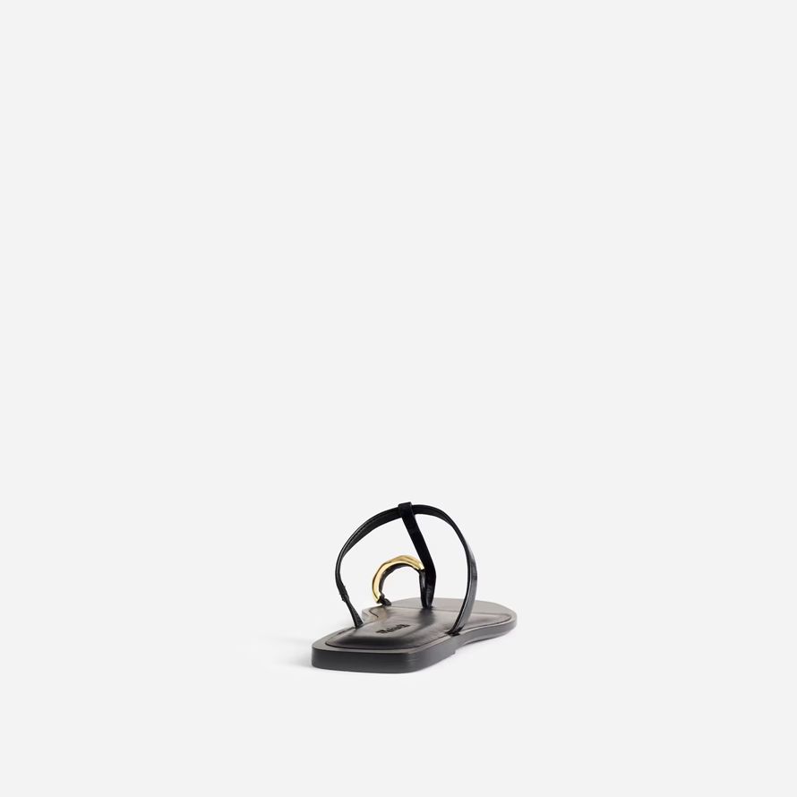 black womens madewell das dessa zehe ring sandalen