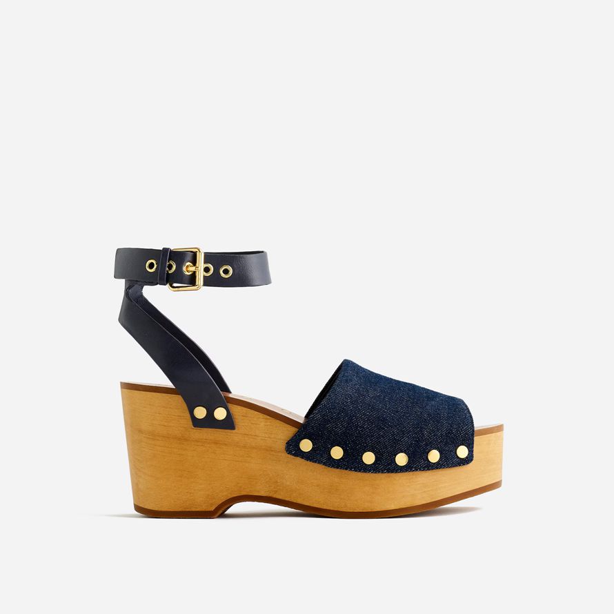 madewell die anouk platform clog damen-sandalen navy