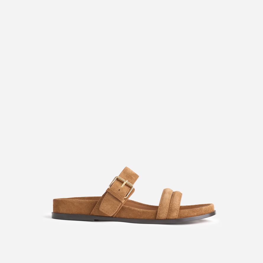 madewell den dara-double-strap slide damen sandalen braun