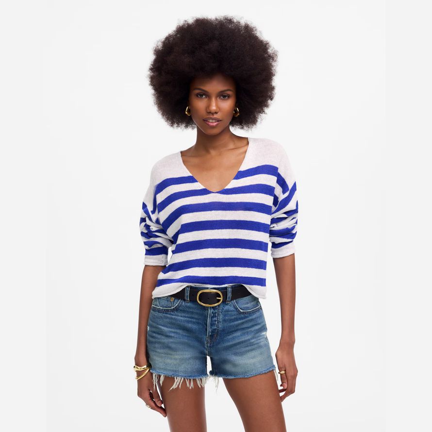 damen madewell des brynn shorts blau