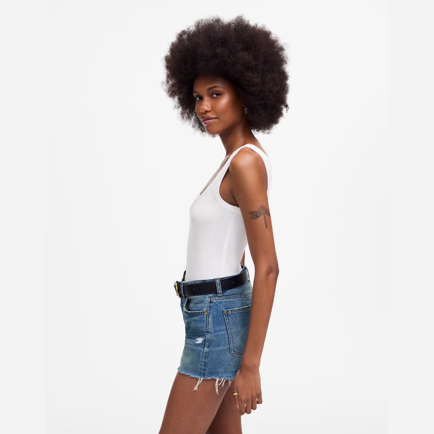 damen madewell des brynn shorts blau