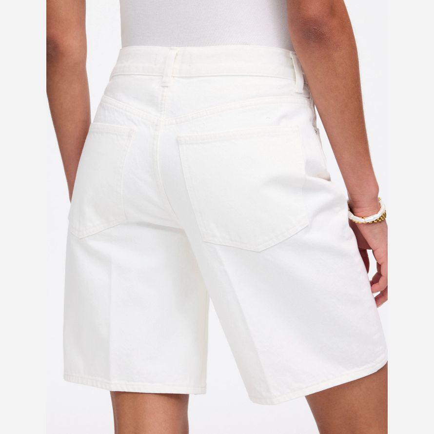damen madewell 1997 denim bermuda shorts weiß