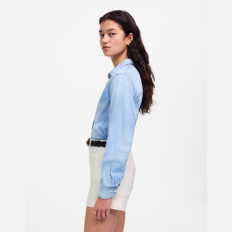 weiße madewell denim emmett womens shorts