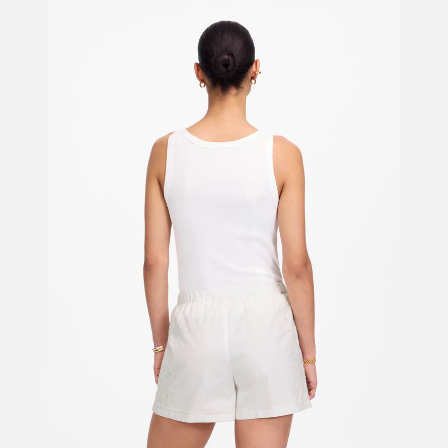 weiß damen madewell pull-on shorts