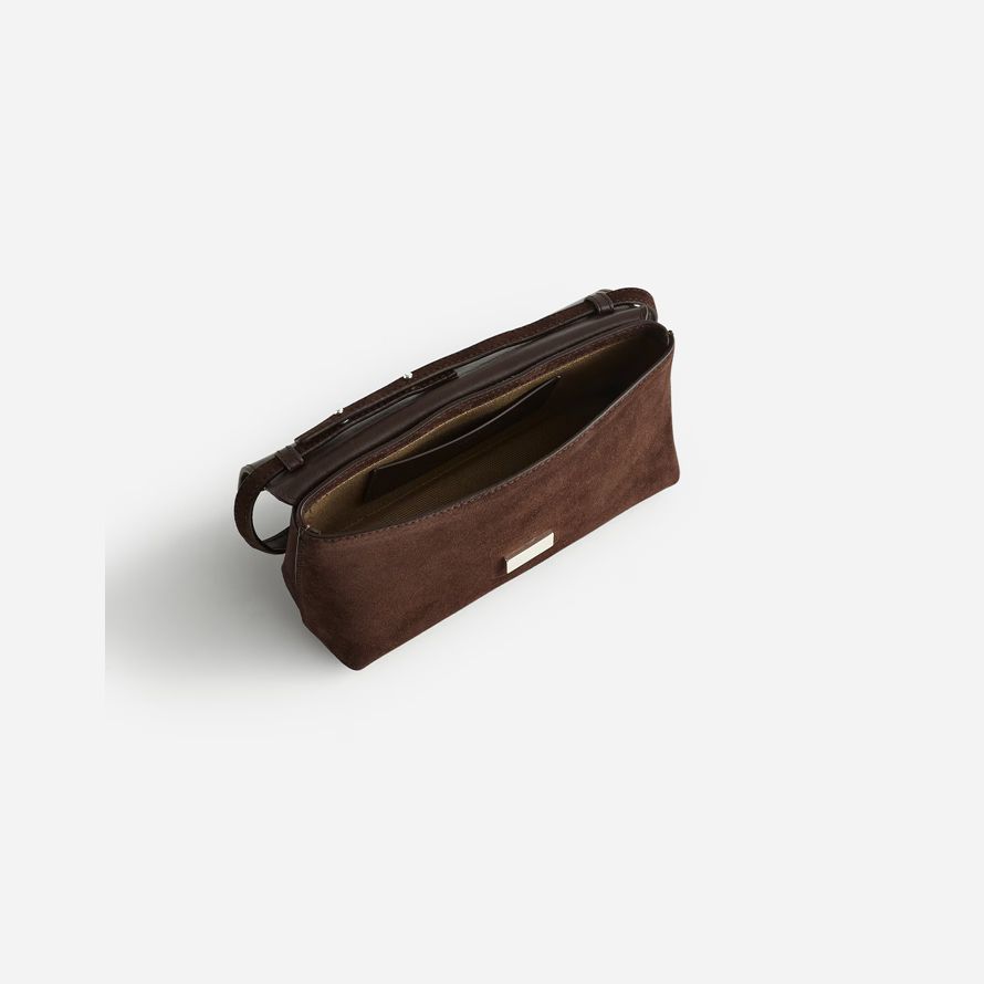 schokolade madewell x agmes lennox damen schulter tasche