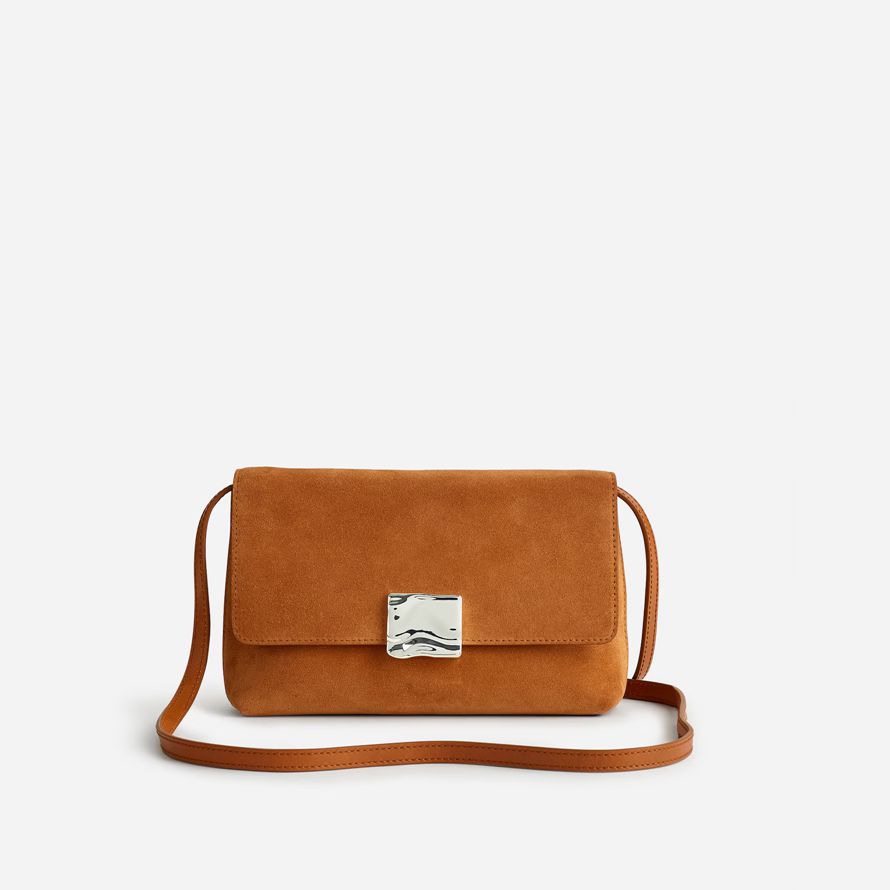 brown madewell x agmes lennox damen schulter tasche