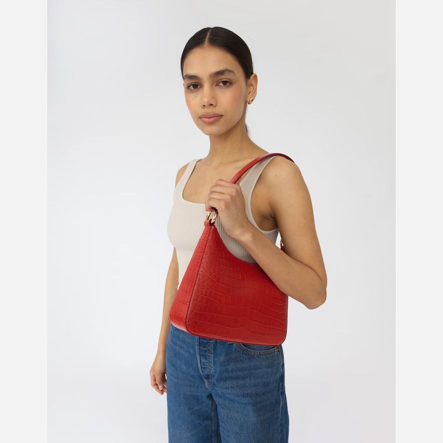 red madewell hyer waren luxe medium damen schulter tasche