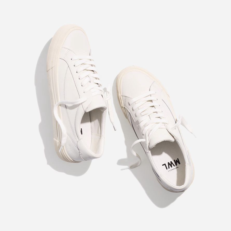 madewell sidewalk low-top womens sneaker weiß
