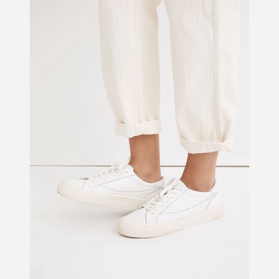 madewell sidewalk low-top womens sneaker weiß