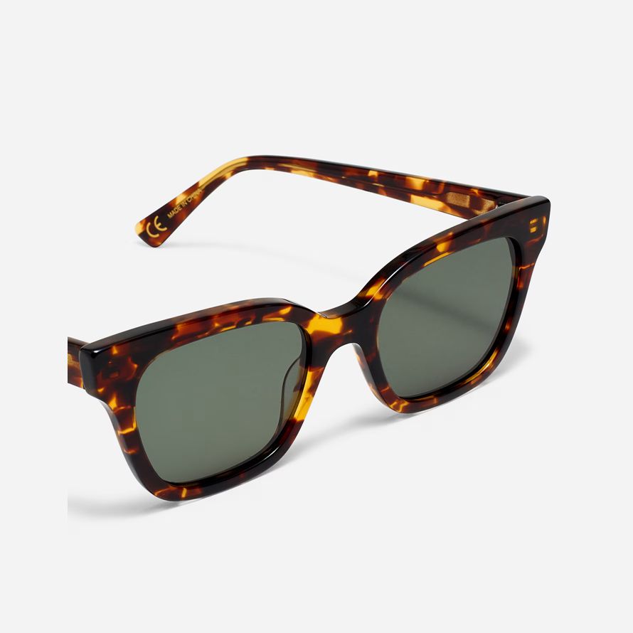 dunkelbraun damen madewell pierport sonnenbrille