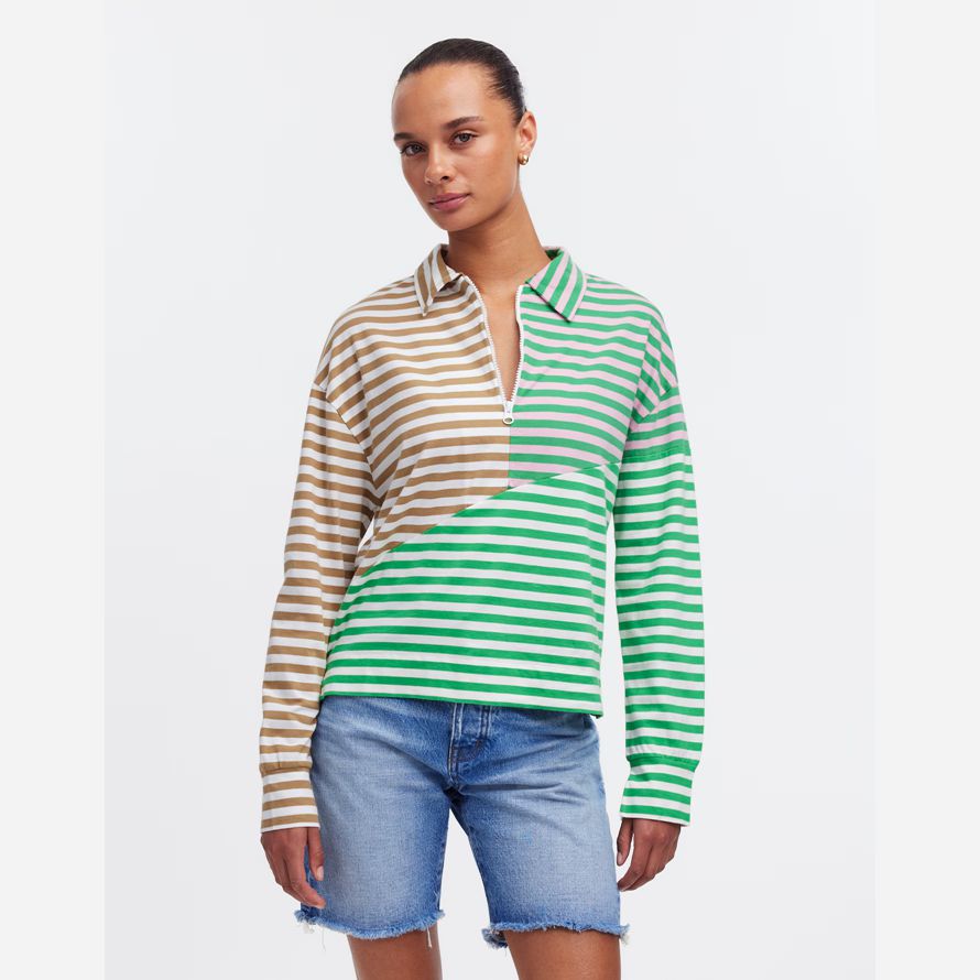 grün beige madewell kule beck womens sweatshirt