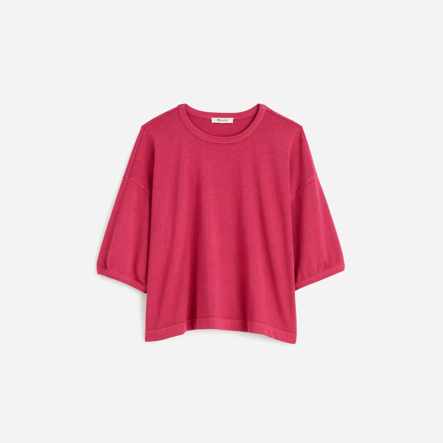 madewell relaxed boxy damen-t-shirts rot