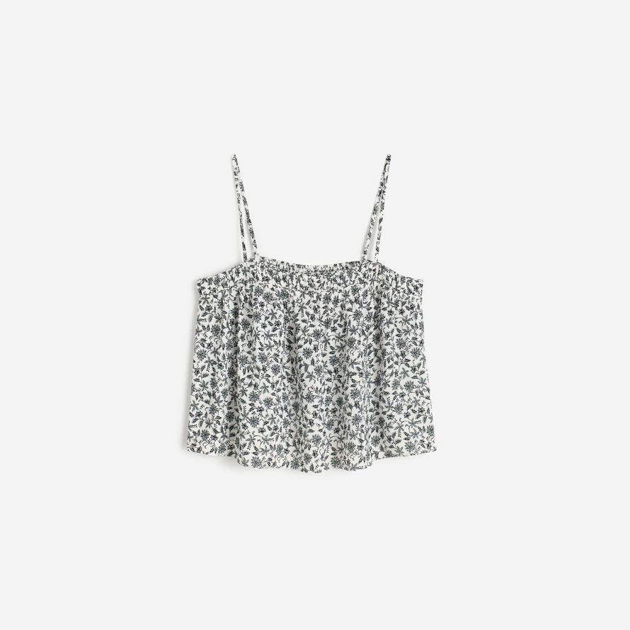 schwarz weiß madewell womens flowy tank squareneck
