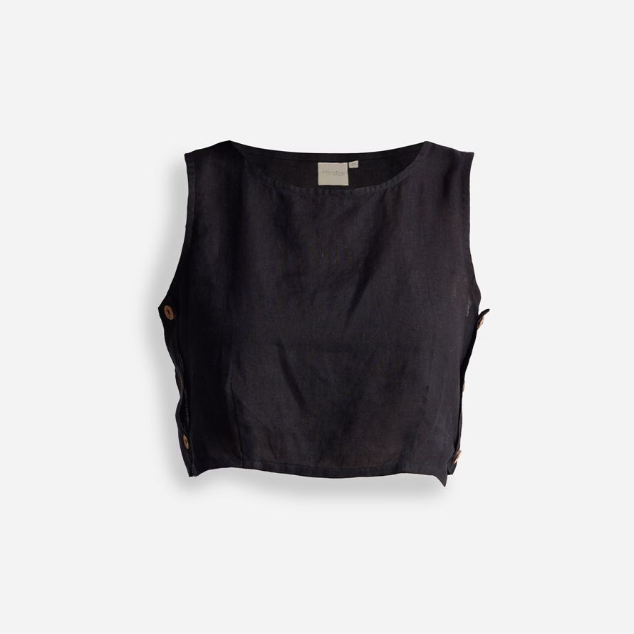 schwarz madewell reistorᆴ boxy crop womens top