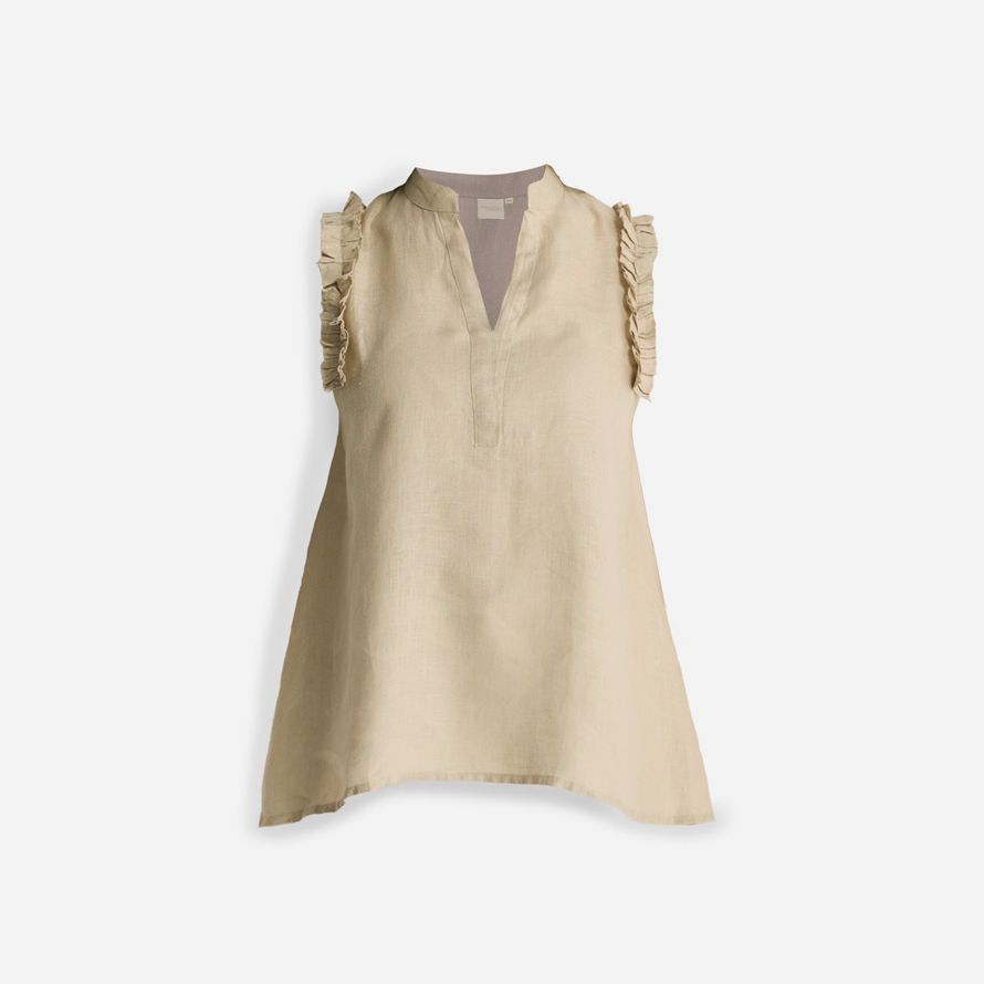 madewell reistorᆴ Ärmelloses hanf damen top beige