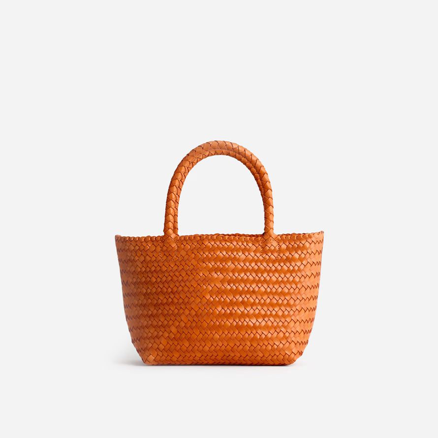 damen madewell die handgewebte mini-tasche orange